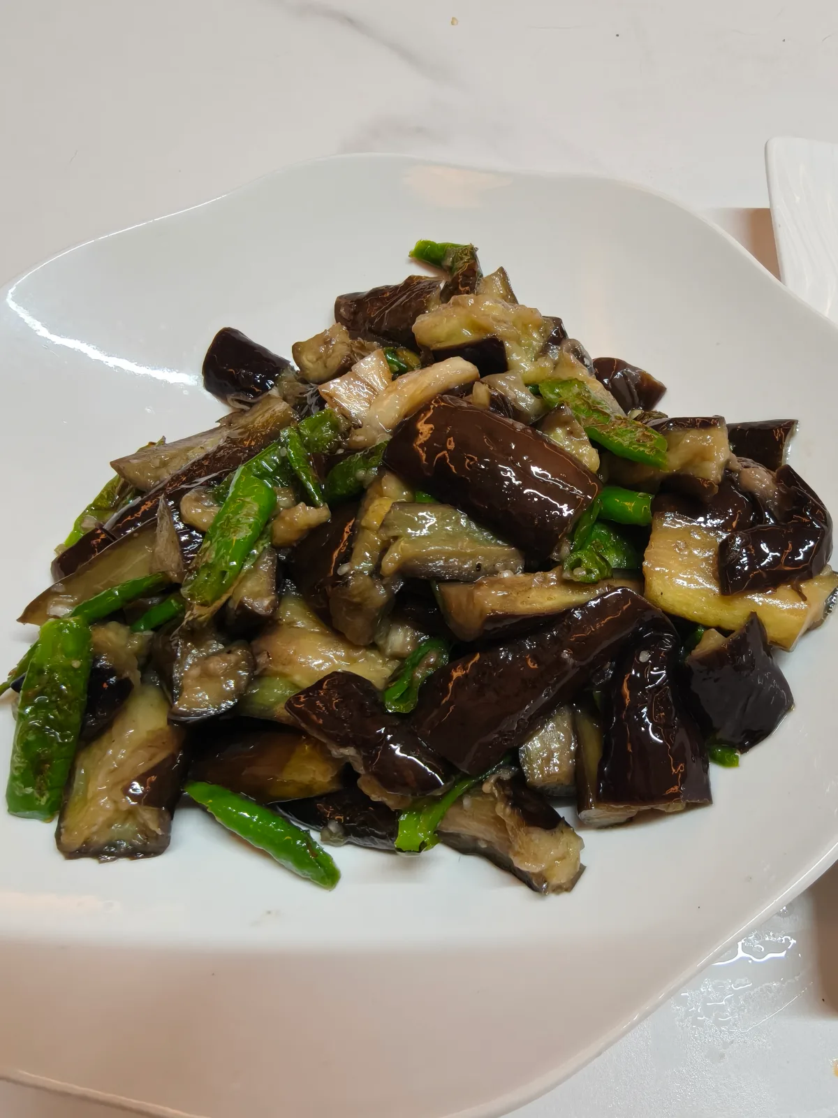 青椒炒茄子
